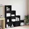 vidaXL Gabinete de Livros Carvalho Preto 155 x 24 x 160 cm