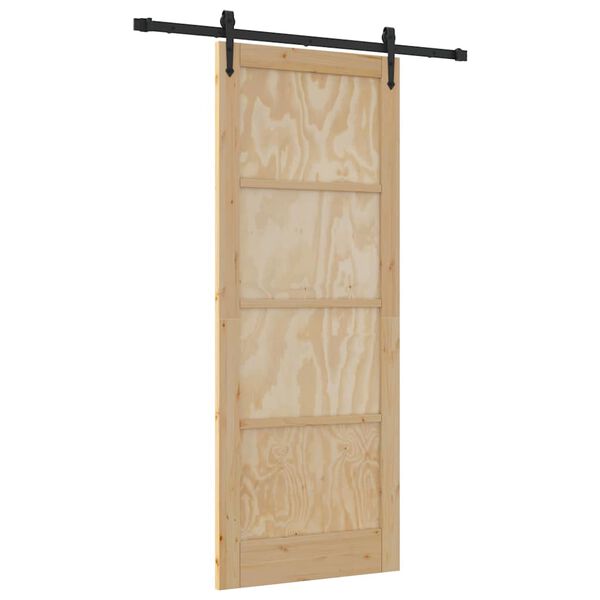 vidaXL Porta Deslizante ORKDAL Castanho 83 x 211 cm