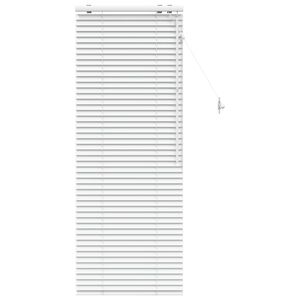 vidaXL Cortina Veneziana Branco 65 x 160 cm 35 mm