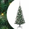 vidaXL &Aacute;rvore de Natal Artificial Pr&eacute;-iluminada Verde 120 cm