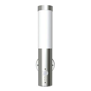 vidaXL Conjunto de 2 lumin&aacute;rias de parede externas com detector de movimento em a&ccedil;o inoxid&aacute;vel