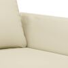 vidaXL Poltrona 60 cm couro artificial creme