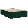 vidaXL Cama com molas/colch&atilde;o 140x190 cm veludo verde-escuro