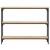 vidaXL Mesa consola 100x22,5x75cm derivados de madeira carvalho sonoma