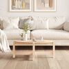 vidaXL Mesa de centro 87x48x35 cm madeira de pinho maciça