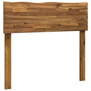 vidaXL Cabeceira de borda viva ROSTOCK Natural 90 cm