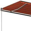 vidaXL Toldo autom&aacute;tico independente 300x250 cm laranja e castanho