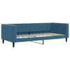 vidaXL Sof&aacute;-cama com gavet&atilde;o e colch&otilde;es 90x200 cm veludo azul