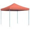 vidaXL Tenda para festas pop-up dobr&aacute;vel 292x292x315 cm terracotta