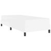 vidaXL Estrutura da Cama com colch&atilde;o Branco Puro 80 x 200 cm tecido