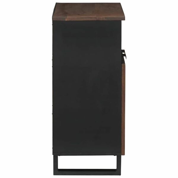 vidaXL Buffet Castanho 60 x 33 x 75 cm Madeira de mangueira maci&ccedil;a