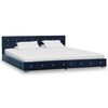 vidaXL Cama com colch&atilde;o 180x200 cm veludo azul