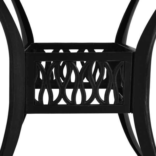 vidaXL Mesa de jardim 90x90x74 cm alumínio fundido preto