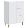vidaXL Buffet com gaveta Branco 66 x 34,5 x 90 cm Derivados de Madeira