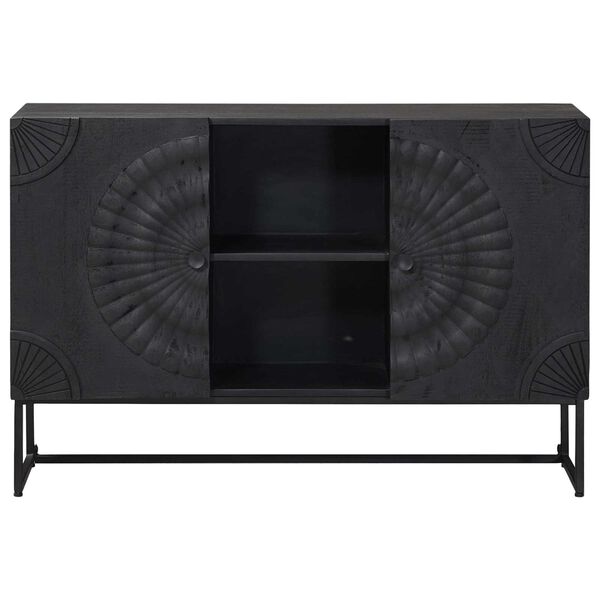 vidaXL Buffet Preto 105 x 30 x 68 cm