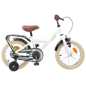 vidaXL Bicicleta Infantil 12 Polegadas para 2-4 anos Branco