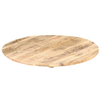 vidaXL Tampo de mesa redondo madeira mangueira maciça 15-16 mm 50 cm