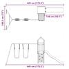 vidaXL Conjunto de brincar para exterior madeira de douglas maci&ccedil;a