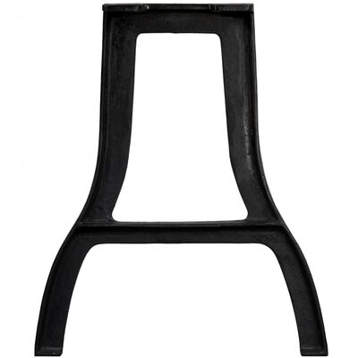 vidaXL Pernas p/ mesa de jantar 2 pcs estrutura em A ferro fundido