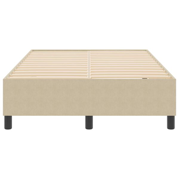 vidaXL Estrado de cama plataforma Cinza Verde 120 x 200 cm tecido
