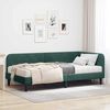 vidaXL Estrutura de Cama de Canto Verde Escuro 100 x 200 cm Veludo