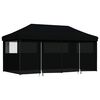 vidaXL Tenda de Festa Preto 292 x 580 x 315 cm Tecido Oxford