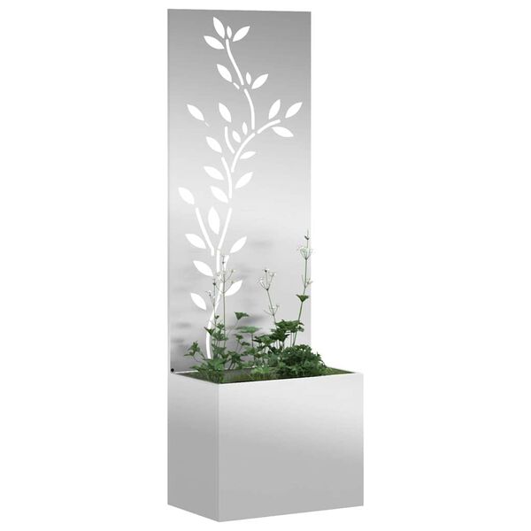vidaXL Tela de Privacidade para Jardim Prateado 50 x 32 x 150 cm
