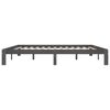 vidaXL Estrutura de cama 200x200 cm pinho maci&ccedil;o cinzento