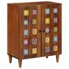 vidaXL Buffet Nogueira 60 x 33 x 75 cm Madeira de manga maci&ccedil;a