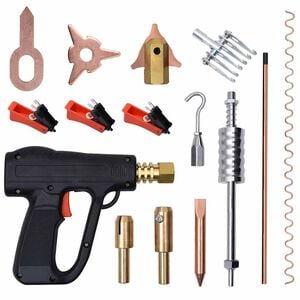 vidaXL 86 pcs conjunto de repara&ccedil;&atilde;o de mossas com soldador