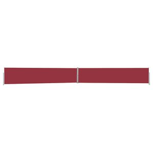 vidaXL Toldo lateral retr&aacute;til para p&aacute;tio 140x1200 cm vermelho
