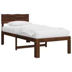 vidaXL Estrutura de Cama de Solteiro com Cabeceira ROSTOCK
