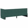 vidaXL Estrutura de Cama de Canto Verde Escuro 80 cm x 200 cm Veludo