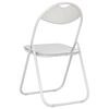 vidaXL Cadeira Dobr&aacute;vel 2 pcs Branco 48 x 43,5 x 81 cm Couro Sint&eacute;tico