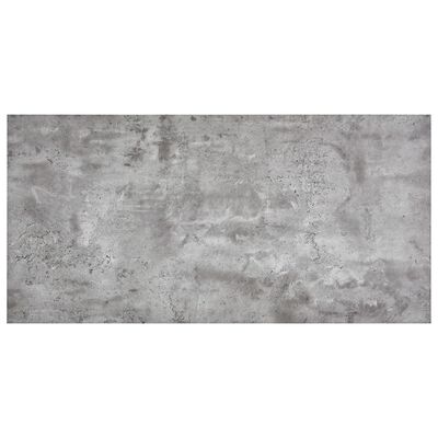 vidaXL Mesa de jantar 120x60x74 cm MDF cinzento cimento e prateado
