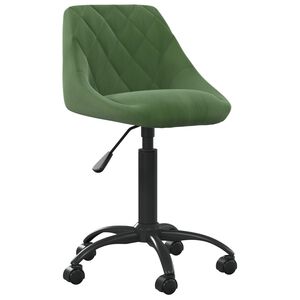 vidaXL Cadeira de escrit&oacute;rio veludo verde-escuro