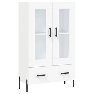 vidaXL Aparador alto 69,5x31x115 cm derivados de madeira branco