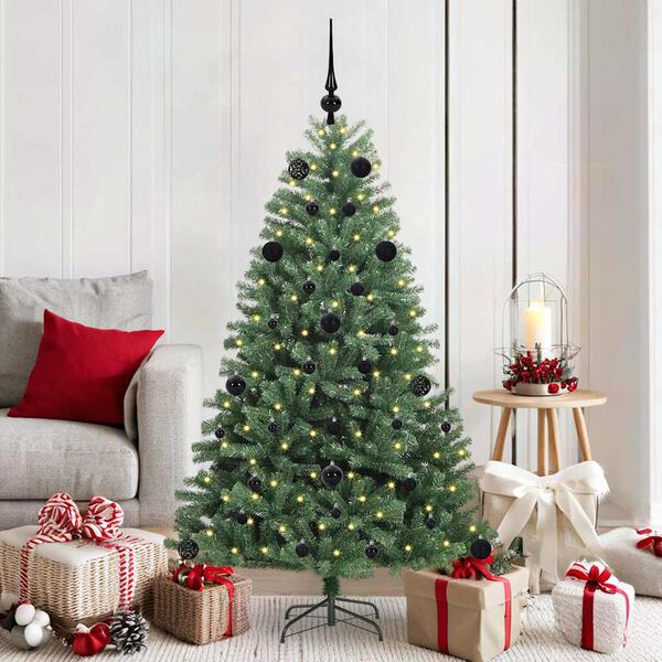 vidaXL &Aacute;rvore de Natal Articulada Artificial Verde 150 cm PVC e Metal