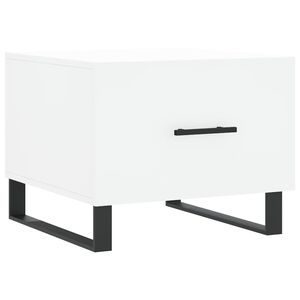 vidaXL Mesa de centro 50x50x40 cm derivados de madeira branco