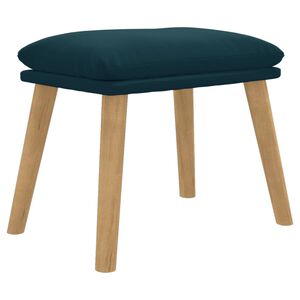 vidaXL Apoio de p&eacute;s 45x29,5x35 cm veludo azul