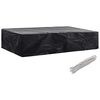 vidaXL Capa para espregui&ccedil;adeira de jardim com 8 ilh&oacute;s 218x77x55 cm
