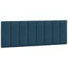vidaXL Almofad&atilde;o de cabeceira Hanko 120 cm veludo azul
