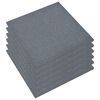 vidaXL Ladrilhos prot. contra quedas 6 pcs borracha 50x50x3cm cinzento