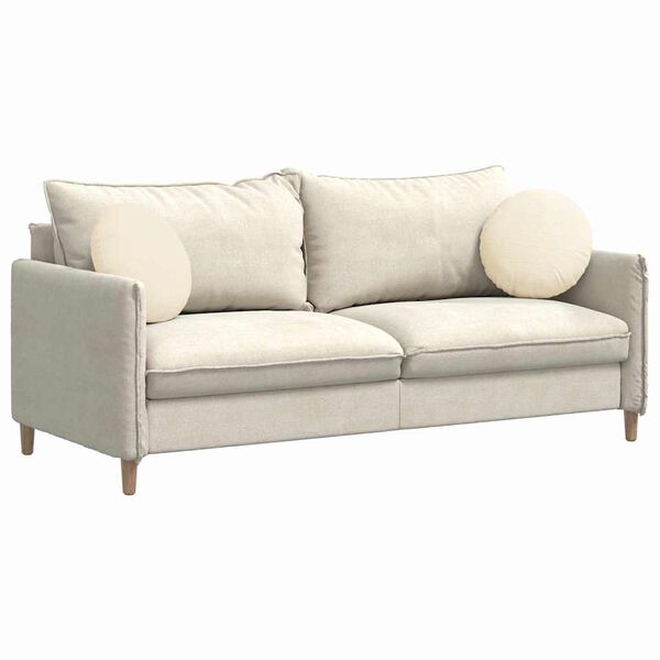 vidaXL Almofadas de Assento 2 pcs Creme &Oslash; 40 cm