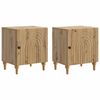 vidaXL Arm&aacute;rio de Cabeceira 2 unid. Carvalho Arttisan