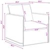 vidaXL Conjunto de Sof&aacute;s 2 pcs Cinzento-Escuro 156 x 82 x 85 cm Tecido