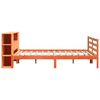 vidaXL Cama com estante sem colch&atilde;o 180x200 cm pinho maci&ccedil;o
