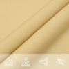 vidaXL Para-sol estilo vela 4x3 m oxford 100% poli&eacute;ster cor areia