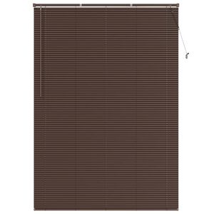 vidaXL Cortina Veneziana Marrom Escuro com Padr&atilde;o 213 x 130 cm PVC