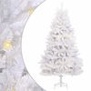 vidaXL &Aacute;rvore de Natal Artificial 300 LED PVC e A&ccedil;o Branco